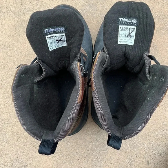 Sorel Men's Avalanche Thinsulate Leather Rubber Insulated Water Proof Work Boots - Picture 9 of 10